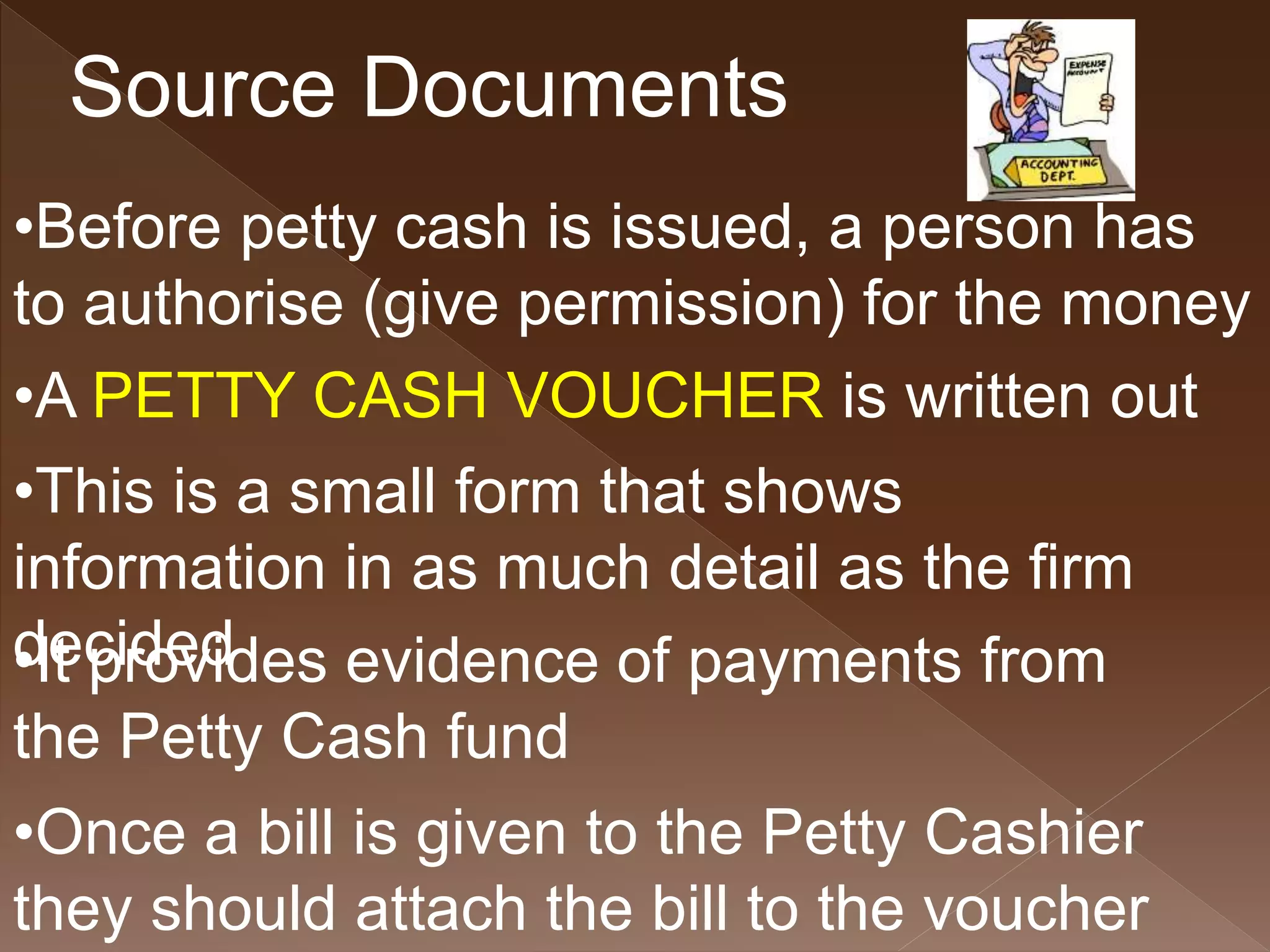 Petty cash introduction | PPTX