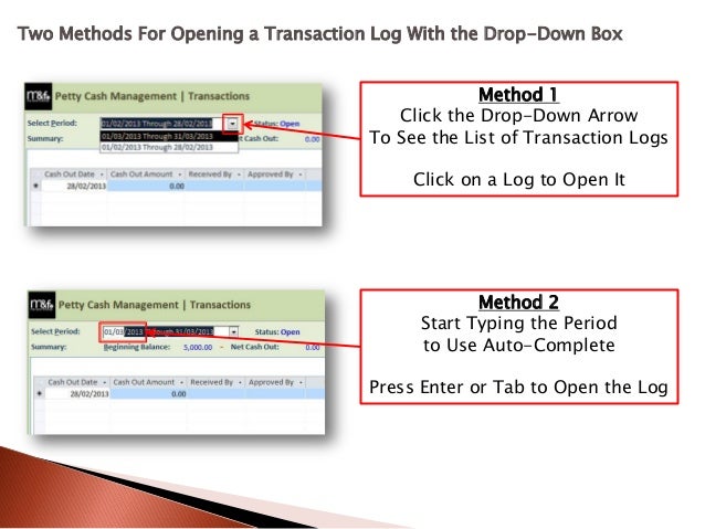 petty cash management how to manage logs and transactions petty cash transaction log