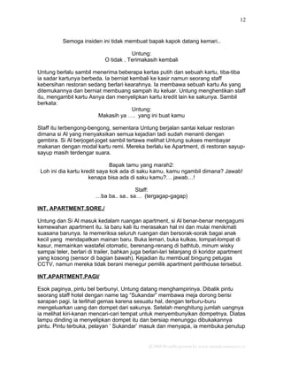 Petualangan Sial Dan Untung