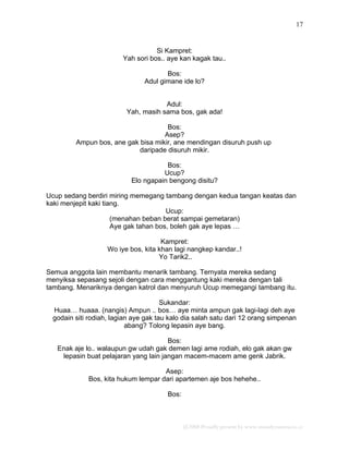 Petualangan Sial Dan Untung