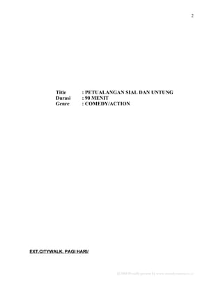 Petualangan Sial Dan Untung