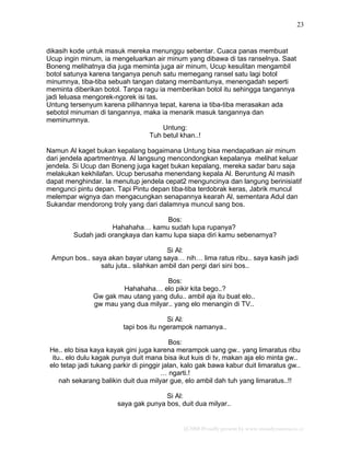 Petualangan Sial Dan Untung