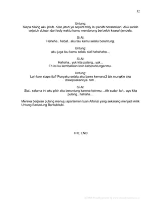 Petualangan Sial Dan Untung