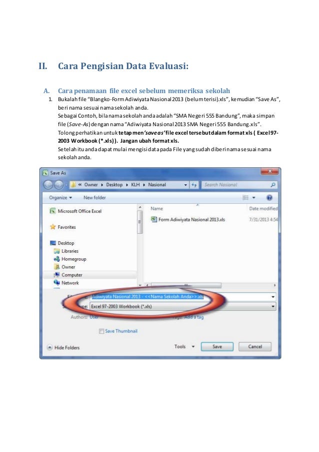 Petunjuk pengisian-data-adiwiyata-nasional-tahun-2014