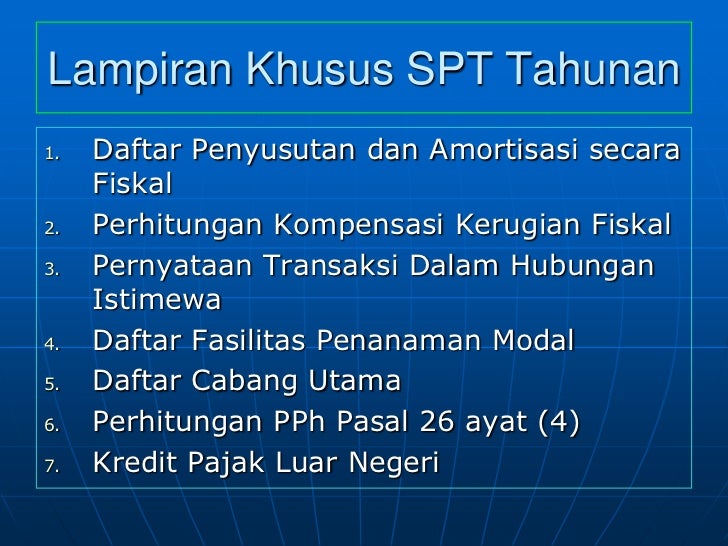 pajak harta laporan pph Petunjuk isi badan 2009