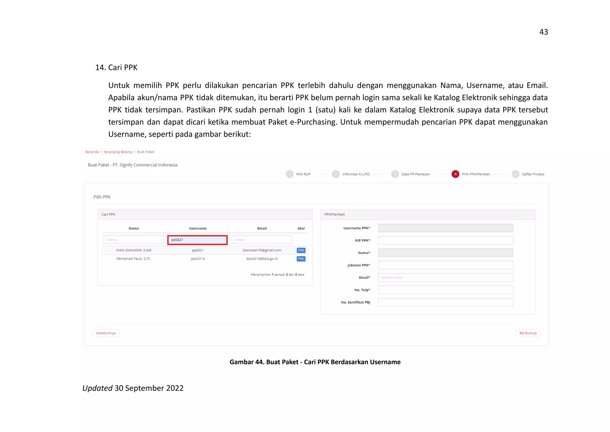 Petunjuk Penggunaan Aplikasi Epurchasing Katalog Elektronik Pp 30