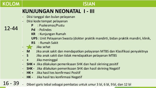 Petunjuk Pengisian Kohort Bayi Dan Balita Terbaru 2016 Petunjuk Pengisian Kohort Bayi Dan Balita Terbaru 2016