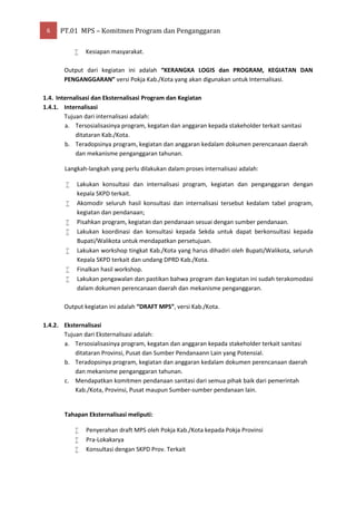 Program Mps Petunjuk Praktis Penyusunan Memorandum Program Sanitasi (MPS) | PDF