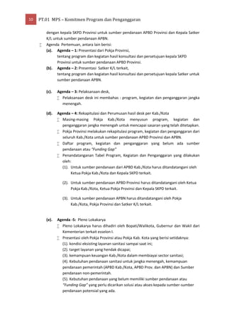 Program Mps Petunjuk Praktis Penyusunan Memorandum Program Sanitasi (MPS) | PDF