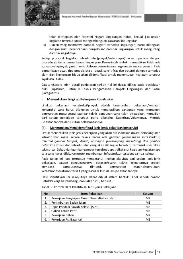 Petunjuk teknis perencanaan_kegiatan_infrastruktur