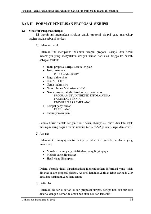 Pedoman Petunjuk Teknis Skripsi Teknik Informatika