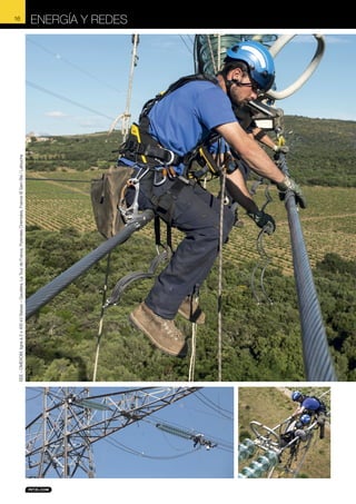 EEE – OMEXOM, ligne à 2 x 400 kV Baixas – Gaudiére, La Tour de France, Pyrénées Orientales, France © Sam Bié / Lafouche

16

ENERGÍA Y REDES

 