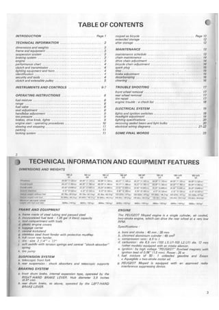 Peugeot 103 ownersmanual | PDF