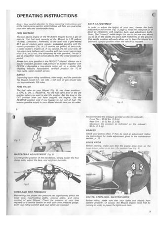 Peugeot 103 ownersmanual | PDF
