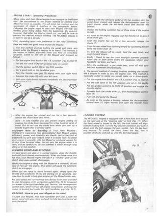 Peugeot 103 ownersmanual | PDF
