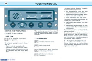 Peugeot 106 owners manual