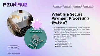 Secure Payment Processing System for Businesses | PDF