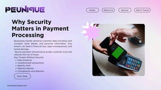 Secure Payment Processing System for Businesses | PDF