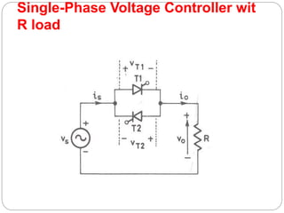Single-Phase Voltage Controller wit
R load
 