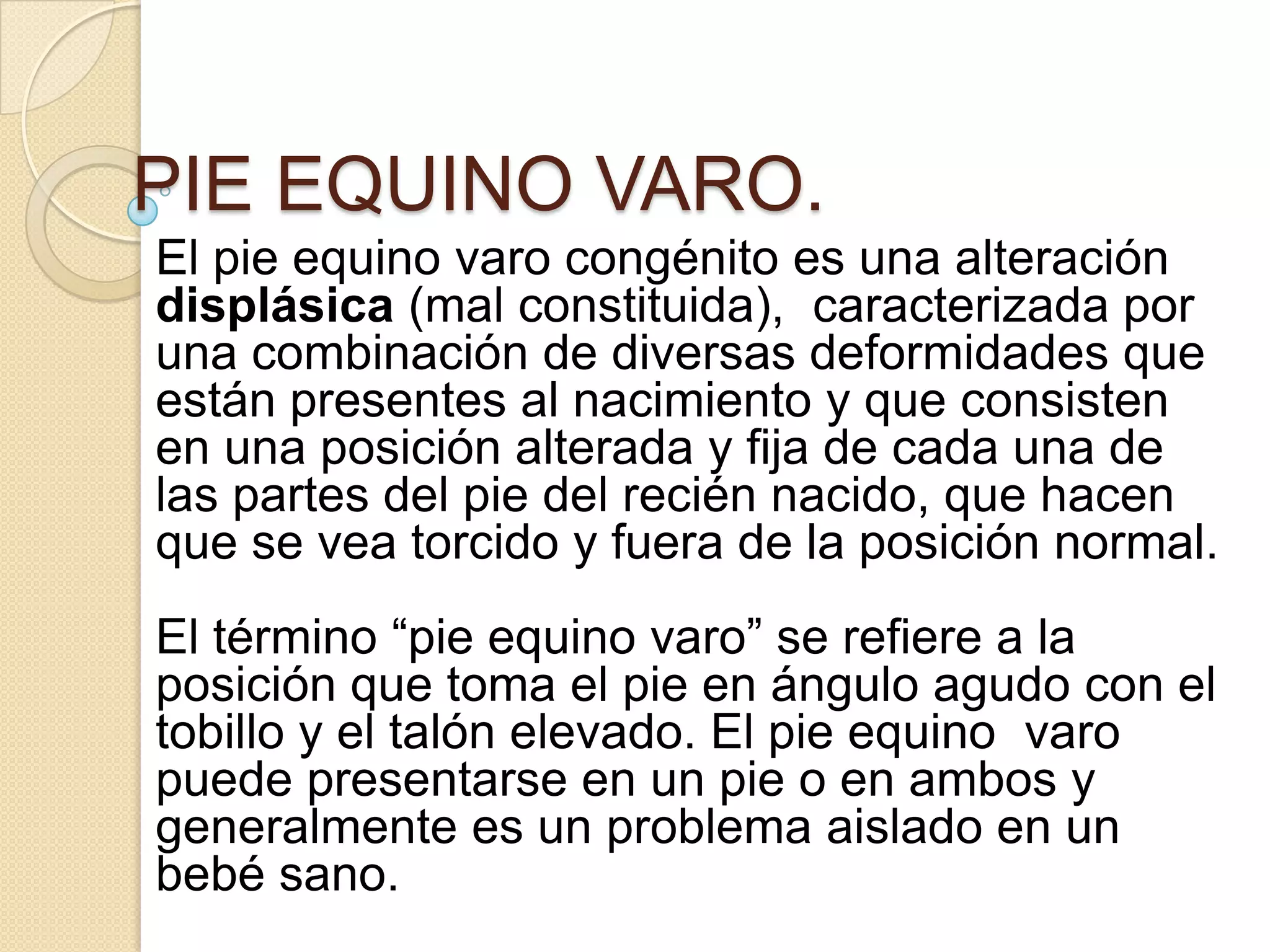 pie equino varo PPT