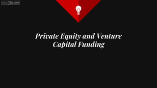 Private Equity and Venture
Capital Funding
 