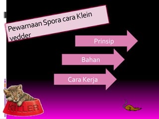 Prinsip

    Bahan

Cara Kerja
 