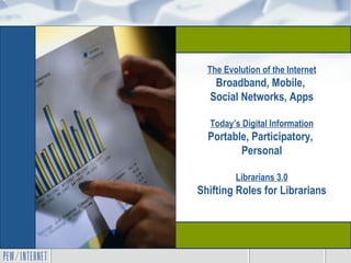 The Evolution of the Internet Broadband, Mobile,  Social Networks, Apps Today’s Digital Information Portable, Participator...