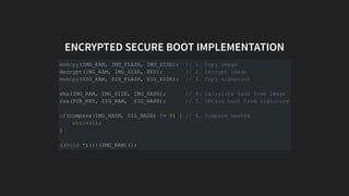 PEW PEW PEW: Designing Secure Boot Securely