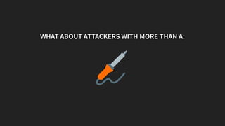 WHAT ABOUT ATTACKERS WITH MORE THAN A:
 