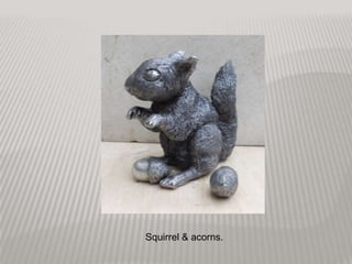 Squirrel & acorns.
 