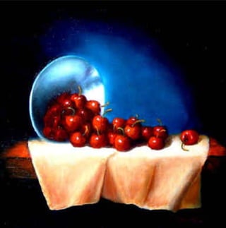 Pewter With Cherries