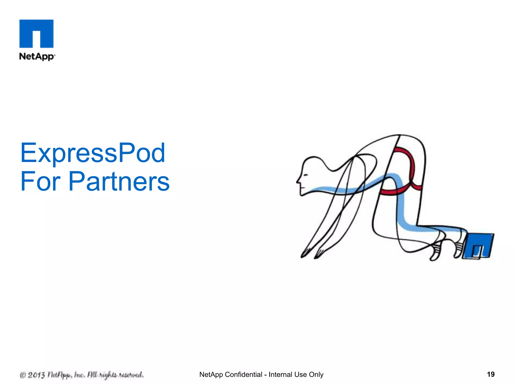 ExpressPod
For Partners




               NetApp Confidential - Internal Use Only   19
 