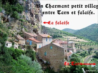 Un Charmant petit village entre Tarn et falaise. Juillet 2009 La falaise Le Tarn 