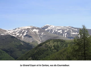 Le Grand Coyer et le Carton, vus du Courradour.
 