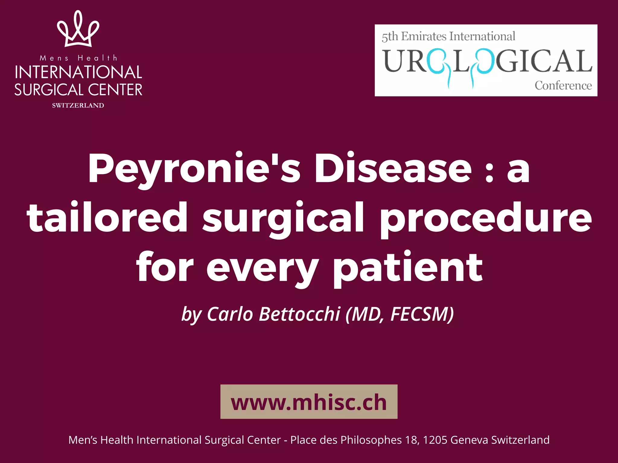 Peyronie's Disease: a tailored surgical procedure for every patient | PDF