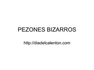 PEZONES BIZARROS http://diadelcalenton.com 