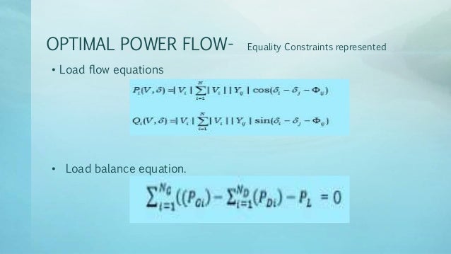 power flow and optimal power flow