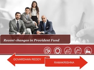 Recent changes in Provident Fund
`
GOVARDHAN REDDY
RAMAKRISHNA
 