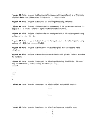 Programming Fundamental handouts | PDF