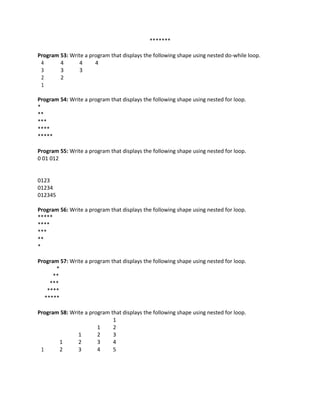 Programming Fundamental handouts | PDF