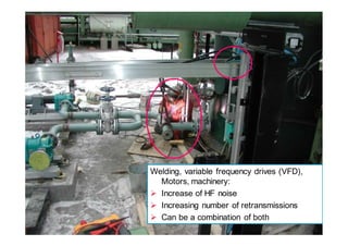 5353 Successful Implementation & Improved Operation
53
Bad wiring technique
Welding, variable frequency drives (VFD),
Motors, machinery:
Increase of HF noise
Increasing number of retransmissions
Can be a combination of both
 