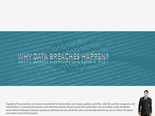 Copyright of the presentation and its contents but limited to the information, text, images, graphics, sound files, video files and their arrangement, and 
material therein, is owned by the presenter unless otherwise indicated. No part or parts of this presentation may be modified, copied, distributed, 
retransmitted, broadcasted, displayed, reproduced, published, licensed, transferred, sold or commercially dealt with any manner without the express 
prior written consent of the presenter. 
 