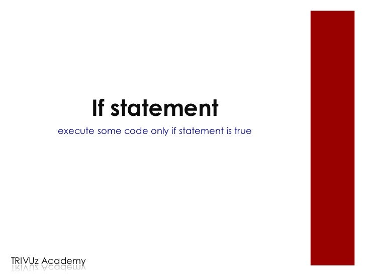 Programming Basics If Then Else Switch Operators
