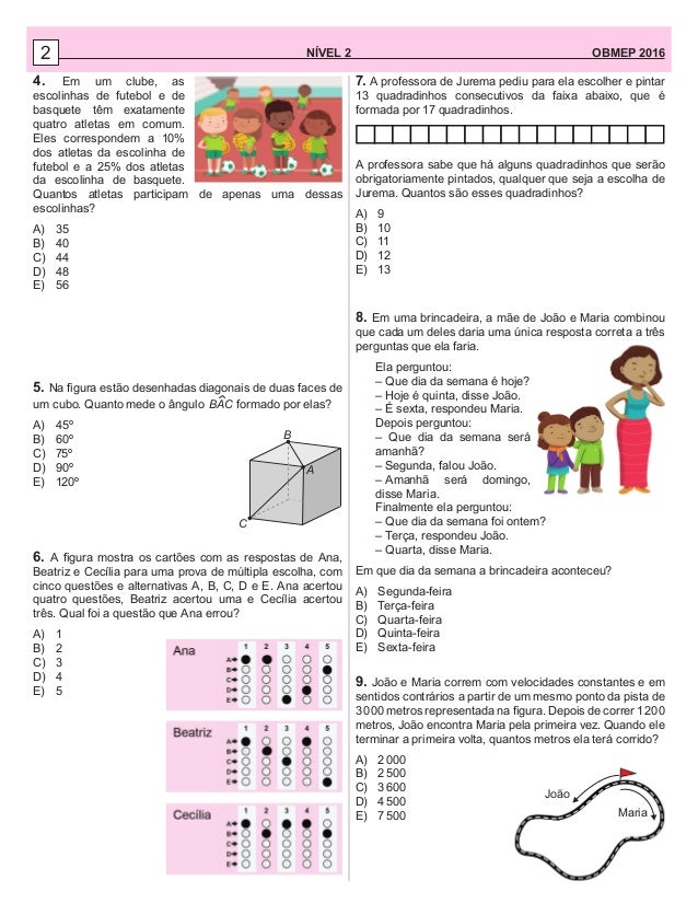 prova obmep 2016