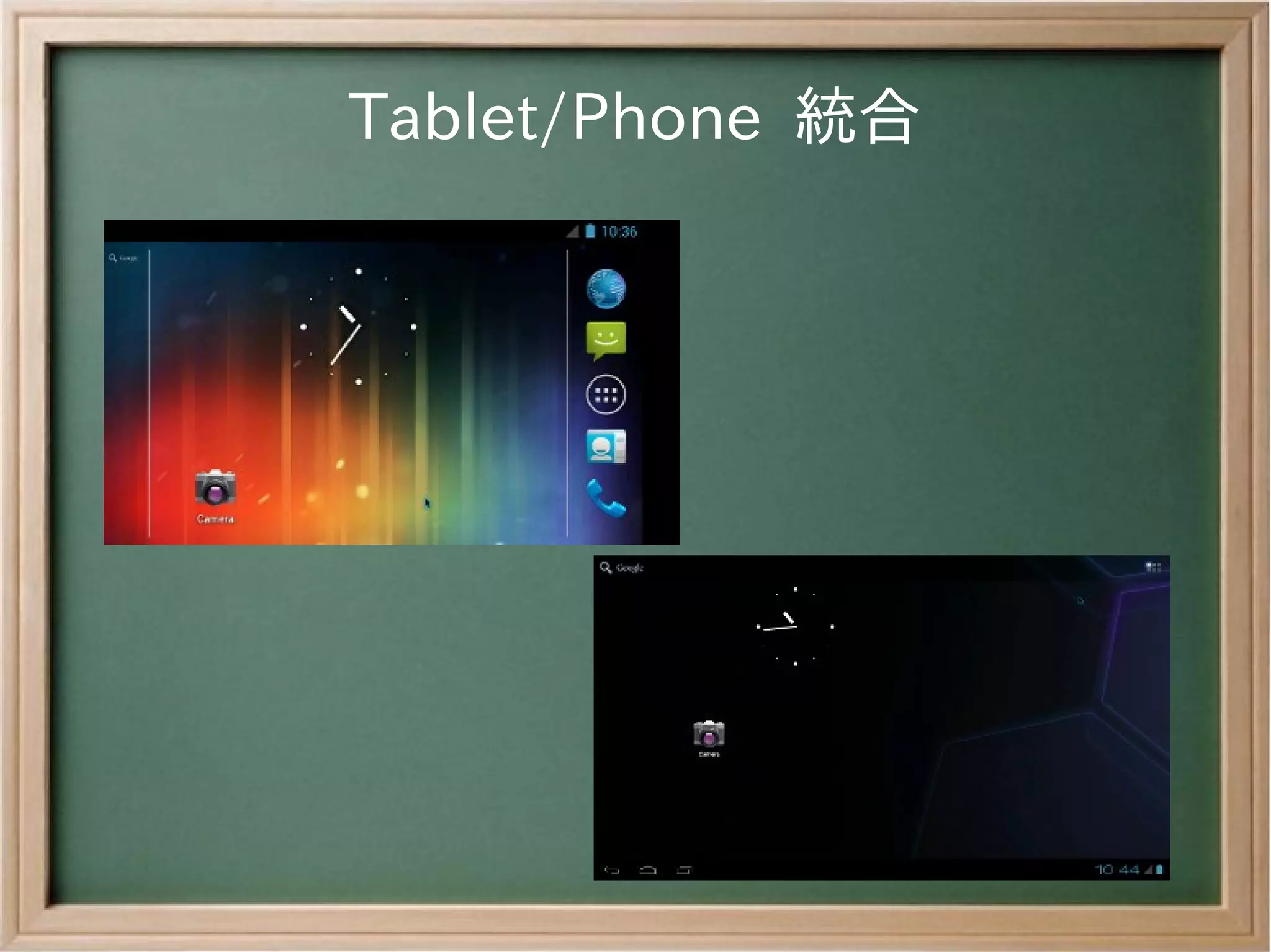 Tablet/Phone 統合
 