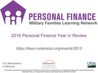 PF SMS iconsPF SMS icons
1
https://learn.extension.org/events/2815
2016 Personal Finance Year in Review
 