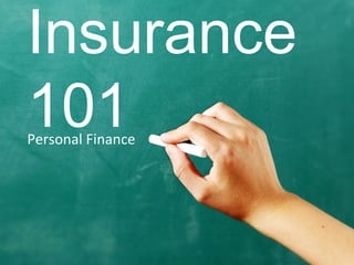 Personal Finance
Insurance
101
 