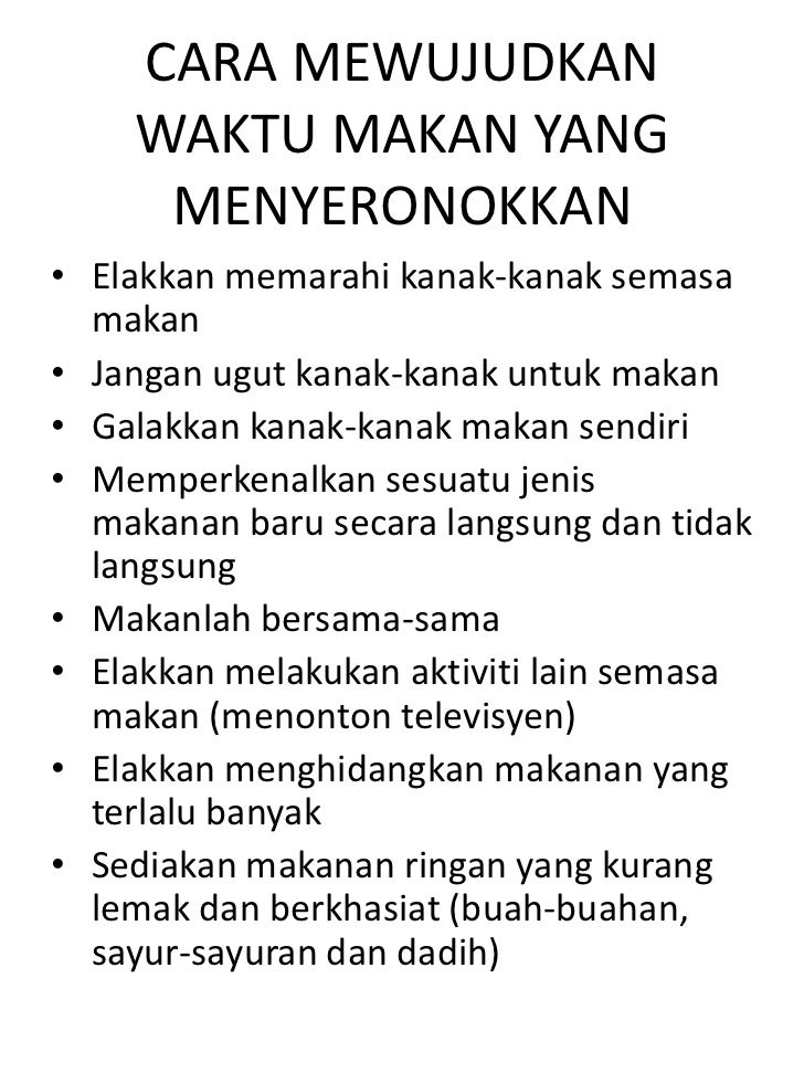 Makanan Dan Amalan Pemakanan