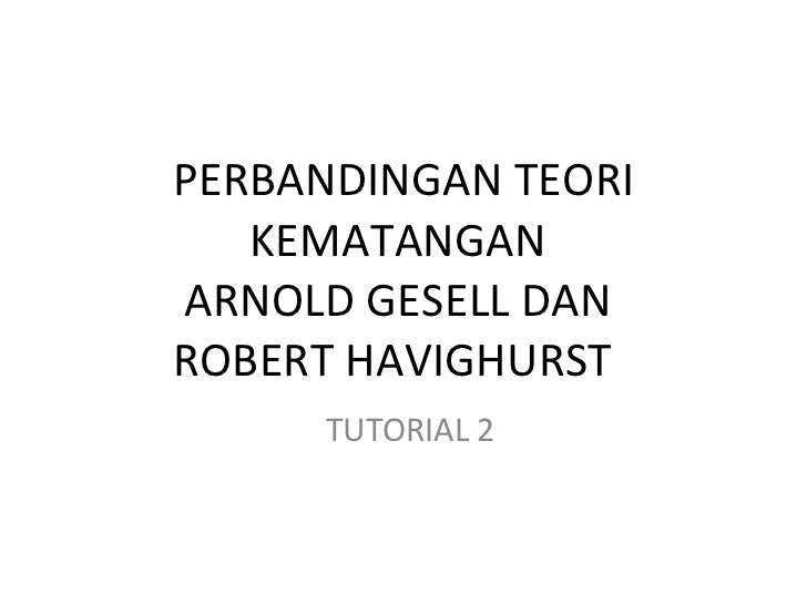Teori Kematangan