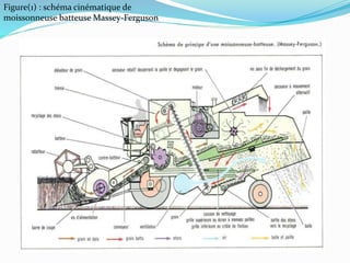 Figure(1) : schéma cinématique de
moissonneuse batteuse Massey-Ferguson
 